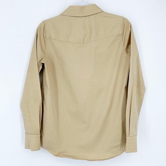 Tuckernuck Steele Shirt Button Down Blouse in Khaki Women’s Size XS Top - Picture 7 of 7